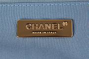 Chanel 19 Handbag Light Blue Denim 30 Jumbo  - 5
