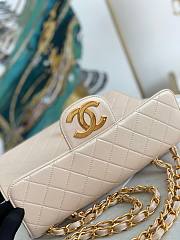 Chanel Jumbo Quilted Flapbag Apricot Calfskin Leather - 2