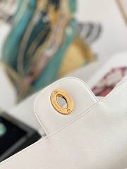 Chanel Jumbo Quilted Flapbag White Calfskin Leather - 6