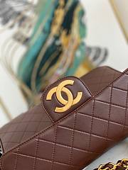 Chanel Jumbo Quilted Flapbag Brown Calfskin Leather - 3