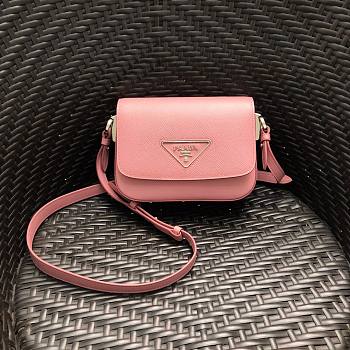 Prada Saffiano Shoulder Bag in Pink 1BD249