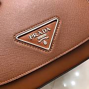 Prada Saffiano Shoulder Bag in Brown 1BD249 - 4