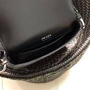 Prada Saffiano Shoulder Bag in Black 1BD249 - 6