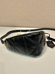 Prada Triangle Nappa Leather Black Shoulder Bag - 5
