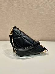 Prada Triangle Nappa Leather Black Shoulder Bag - 2