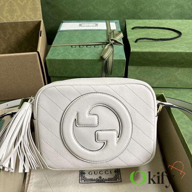 Okify Gucci Blondie Small Shoulder Bag White Leather - 1