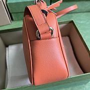  Okify Gucci Blondie Small Shoulder Bag Orange Leather - 5