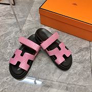 Hermes Chypre Sandal Pink 11670 - 1