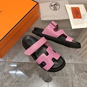 Hermes Chypre Sandal Pink 11670 - 6