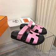 Hermes Chypre Sandal Pink 11670 - 5
