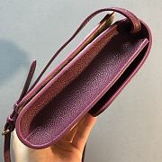 Burberry Check E-canvas and Purple Leather Crossbody Bag - 5