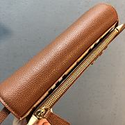 Burberry Check E-canvas and Brown Leather Crossbody Bag - 6