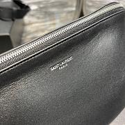 YSL Belt Bag Smooth Calfskin Silver Hardware 11708 - 4