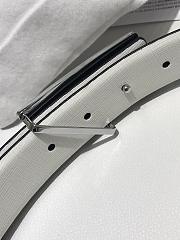 Prada white belt 35mm 11738 - 4
