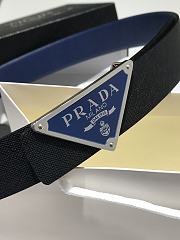 Prada navy blue belt 35mm 11739 - 4