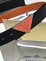 Prada orange belt 35mm 11741 - 4