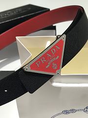 Prada red belt 35mm 11743 - 2