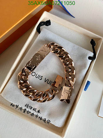 LV Men's Bracelet Rose Gold 11752