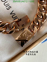 LV Men's Bracelet Rose Gold 11752 - 5