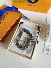 LV Men's Bracelet Silver 11754 - 3
