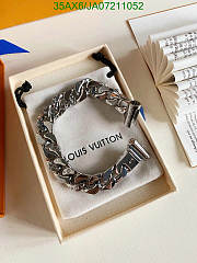 LV Men's Bracelet Silver 11755 - 1