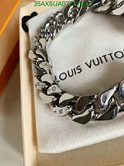 LV Men's Bracelet Silver 11755 - 2