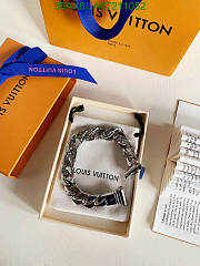 LV Men's Bracelet Silver 11755 - 5