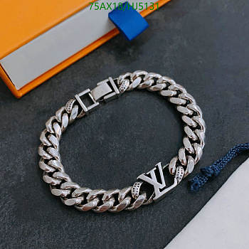 LV Men's Bracelet Silver 11756