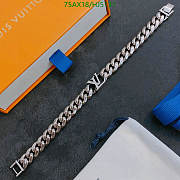 LV Men's Bracelet Silver 11756 - 6
