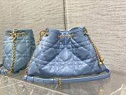 Dior Tote Blue Leather  - 1