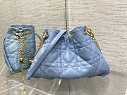 Dior Tote Blue Leather  - 4