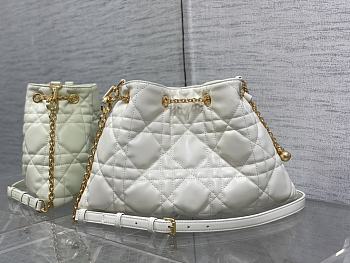 Dior Tote White Leather