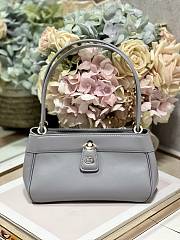 Dior Small Key Bag 22 Gray Leather - 1