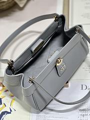 Dior Small Key Bag 22 Gray Leather - 5