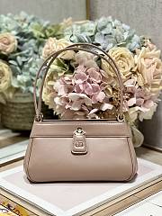 Dior Small Key Bag 22 Pink Nude Leather - 1