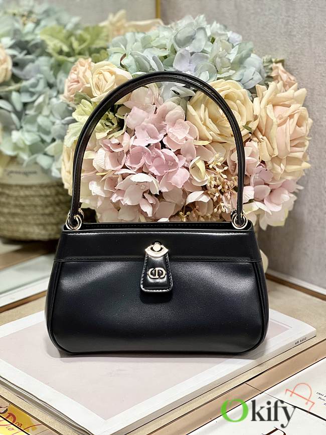 Dior Small Key Bag 22 Black Leather - 1