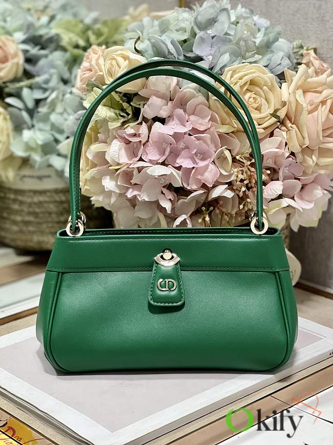 Dior Small Key Bag 22 Green Leather - 1