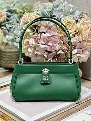 Dior Small Key Bag 22 Green Leather - 1