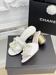 Chanel White Leather Sandals 11799 - 4