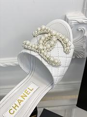 Chanel White Leather Sandals 11799 - 5