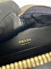 Prada Crossbody Bag Black/Beige Fabric  - 5