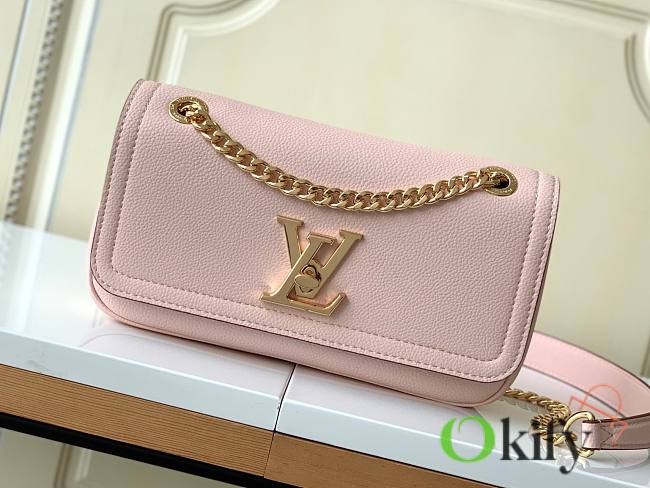 LV LockMe Chain Bag East West Pink - 1