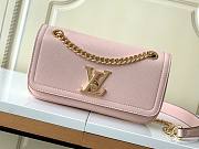 LV LockMe Chain Bag East West Pink - 1