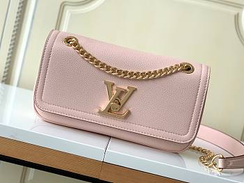 LV LockMe Chain Bag East West Pink