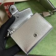 Gucci Dionysus Silver Leather Super Mini Bag - 2