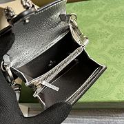 Gucci Dionysus Silver Leather Super Mini Bag - 6
