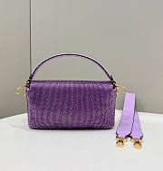 Fendi Baguette Purple Gilter - 2