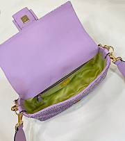 Fendi Baguette Purple Gilter - 3