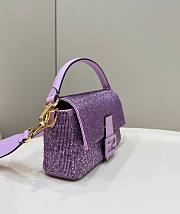 Fendi Baguette Purple Gilter - 4