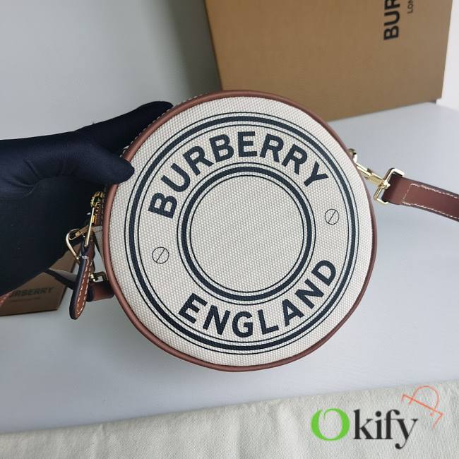 Burberry Logo Graphic Canvas and Leather Louise Bag - 1